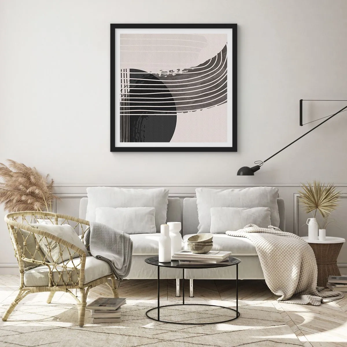 Poster in cornice nera - Andata e ritorno - 40x40 cm