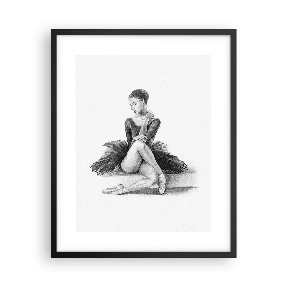Poster in cornice nera - Incantata dalla danza - 40x50 cm