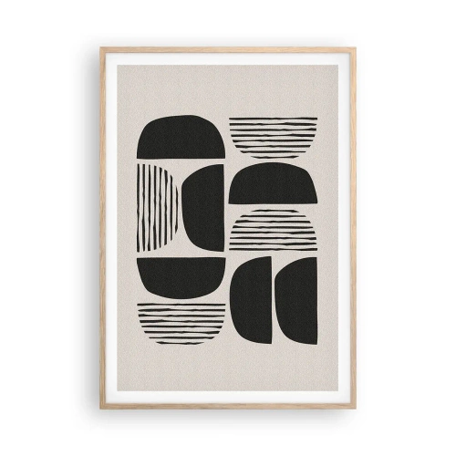 Poster in cornice rovere chiaro - Sistemi di metà - 70x100 cm