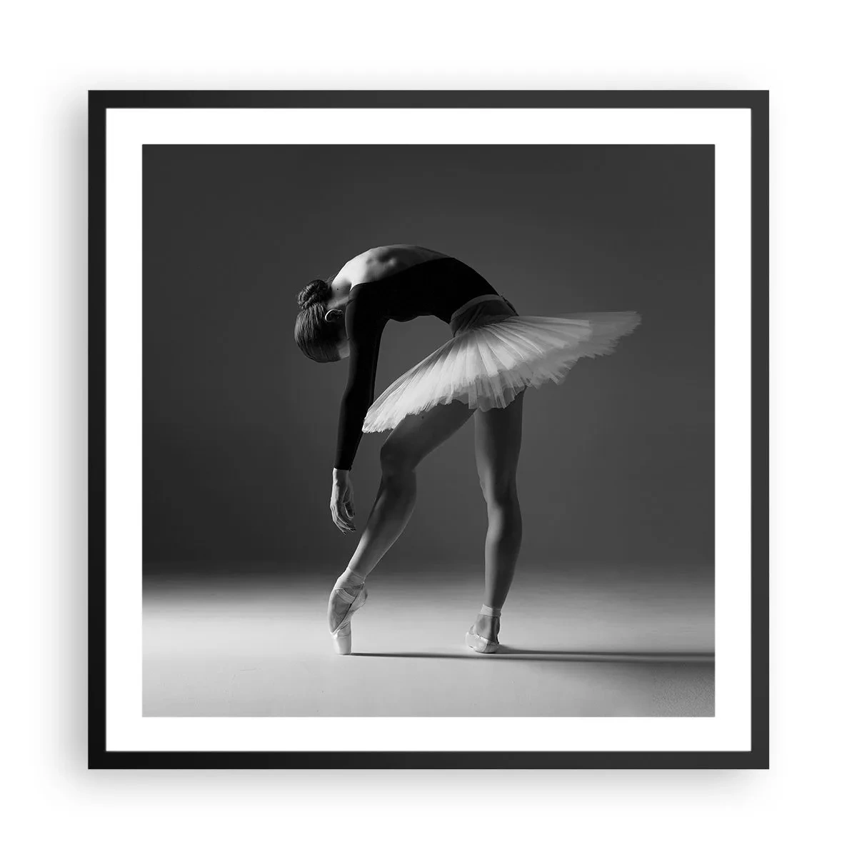 Poster in cornice nera - Bella ballerina - 60x60 cm