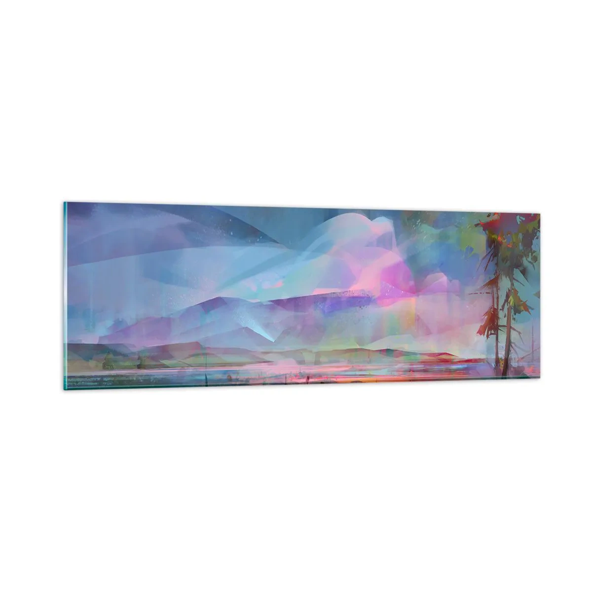 Quadro su vetro - Sotto un cielo benevolo - 90x30 cm
