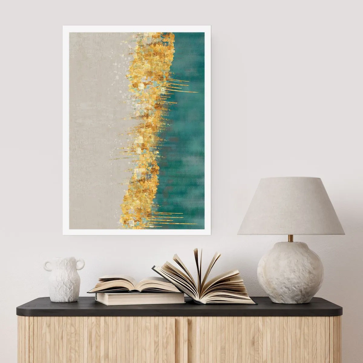 Poster - Confine dorato - 30x40 cm