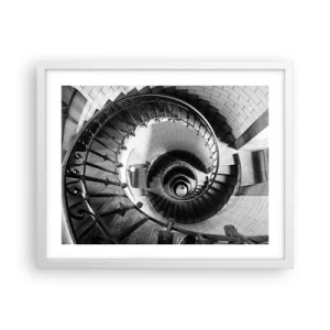 Poster in cornice bianca - Ancora più in alto - 50x40 cm