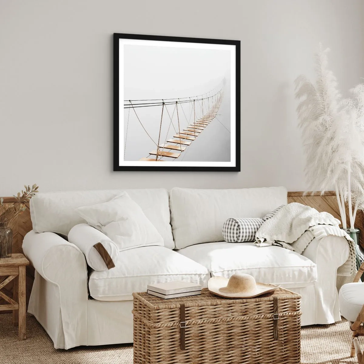 Poster in cornice nera - Dove ti porta? - 30x30 cm