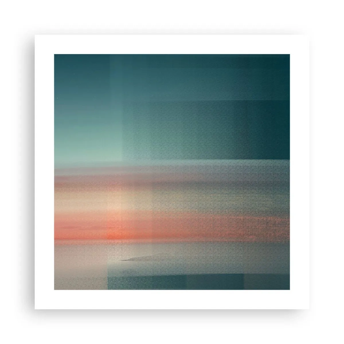 Poster - Astrazione: onde di luce - 50x50 cm