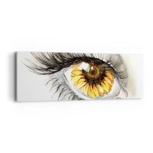 Quadro su tela - Stampe su Tela - Uno sguardo caldo come l'estate - 90x30 cm