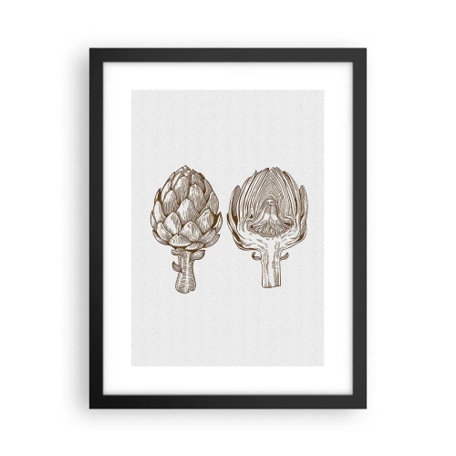 Poster in cornice nera - Lezione di anatomia - 30x40 cm