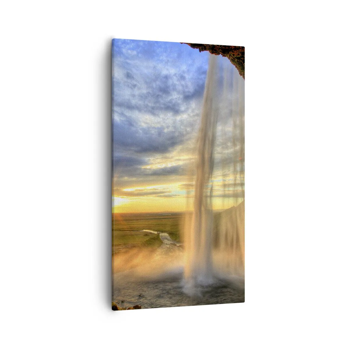 Quadro su tela - Stampe su Tela - Il mondo dietro una tenda di gocce - 55x100 cm