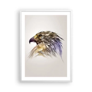 Poster in cornice bianca - Ritratto di guerriero - 50x70 cm