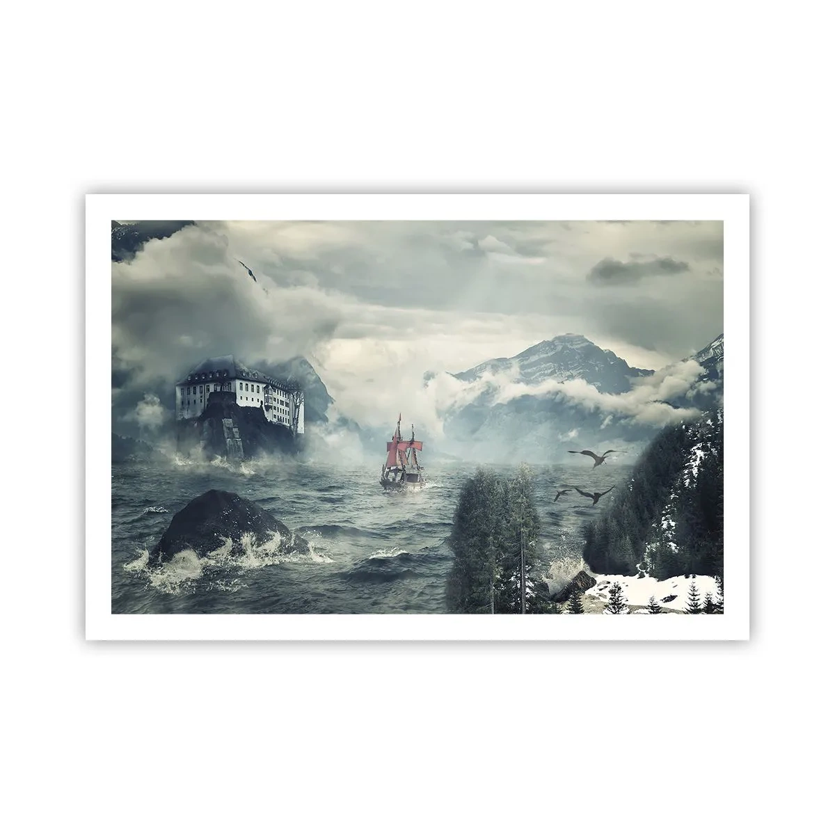 Poster - Sulle acque magiche - 91x61 cm