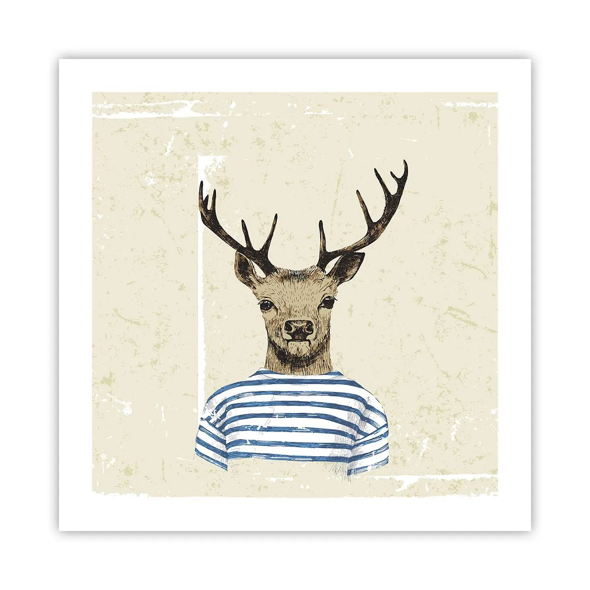 Poster - Mi piacciono le camicie a righe! - 50x50 cm