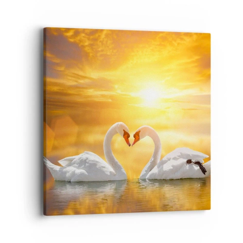 Quadro su tela - Stampe su Tela - Cuore è la più bella parola del mondo… - 40x40 cm
