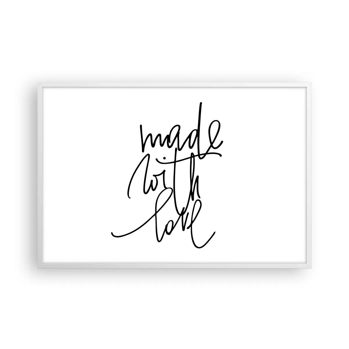Poster in cornice bianca - La migliore marca - 91x61 cm