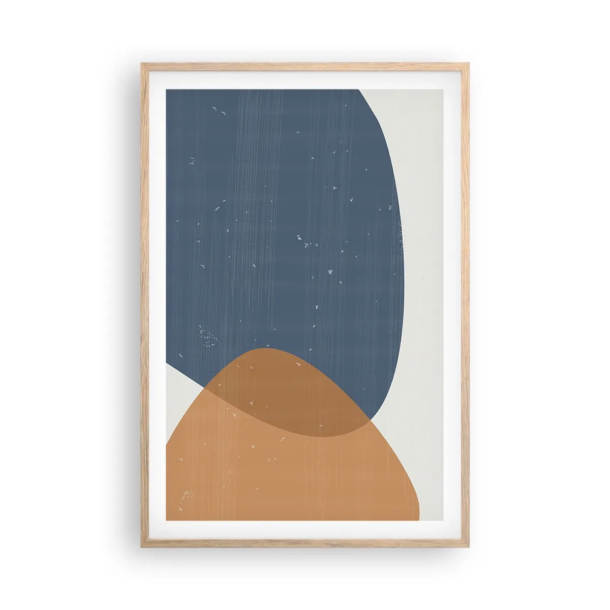 Poster in cornice rovere chiaro - Ovali e influenze - 61x91 cm