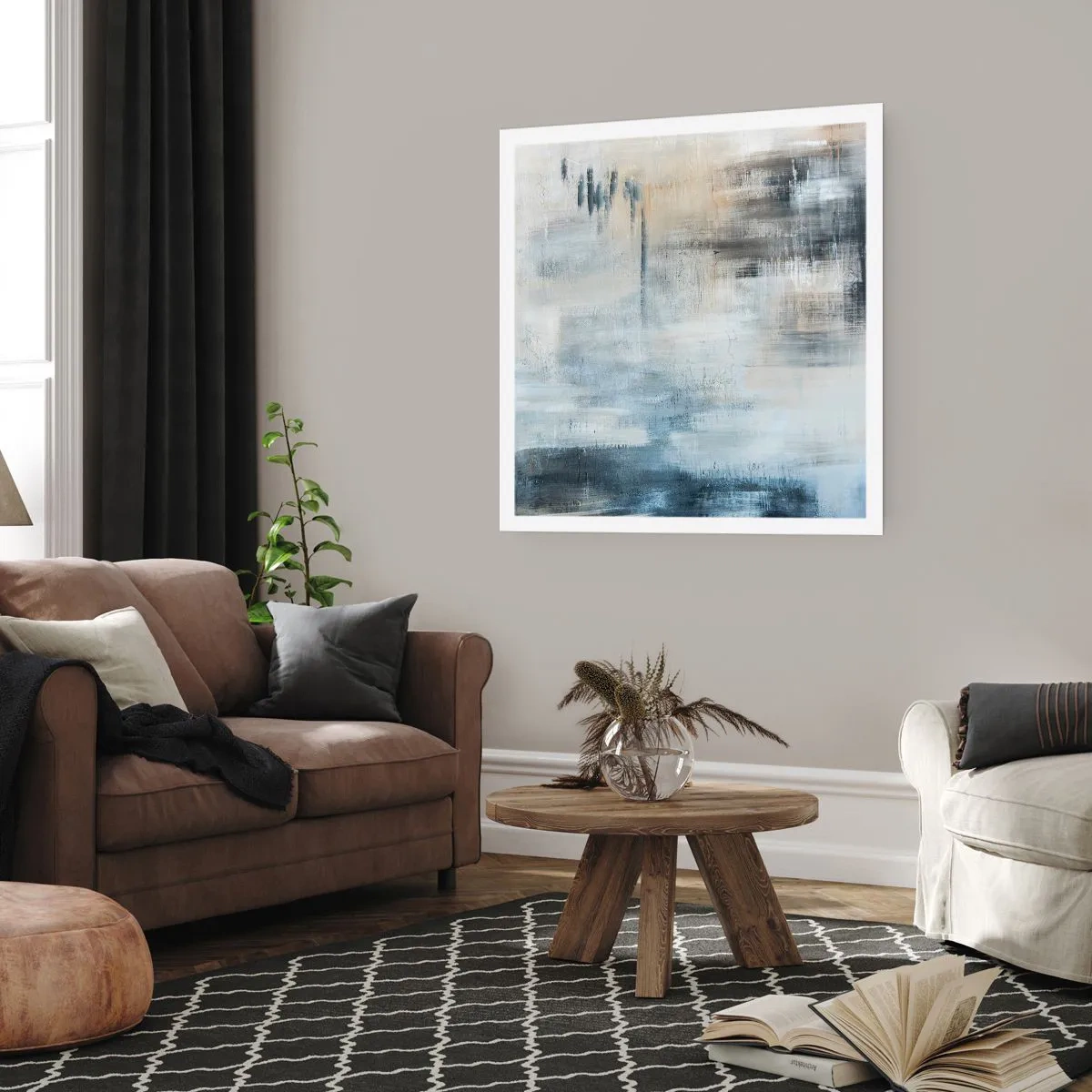 Poster - Coperti dal blu - 60x60 cm