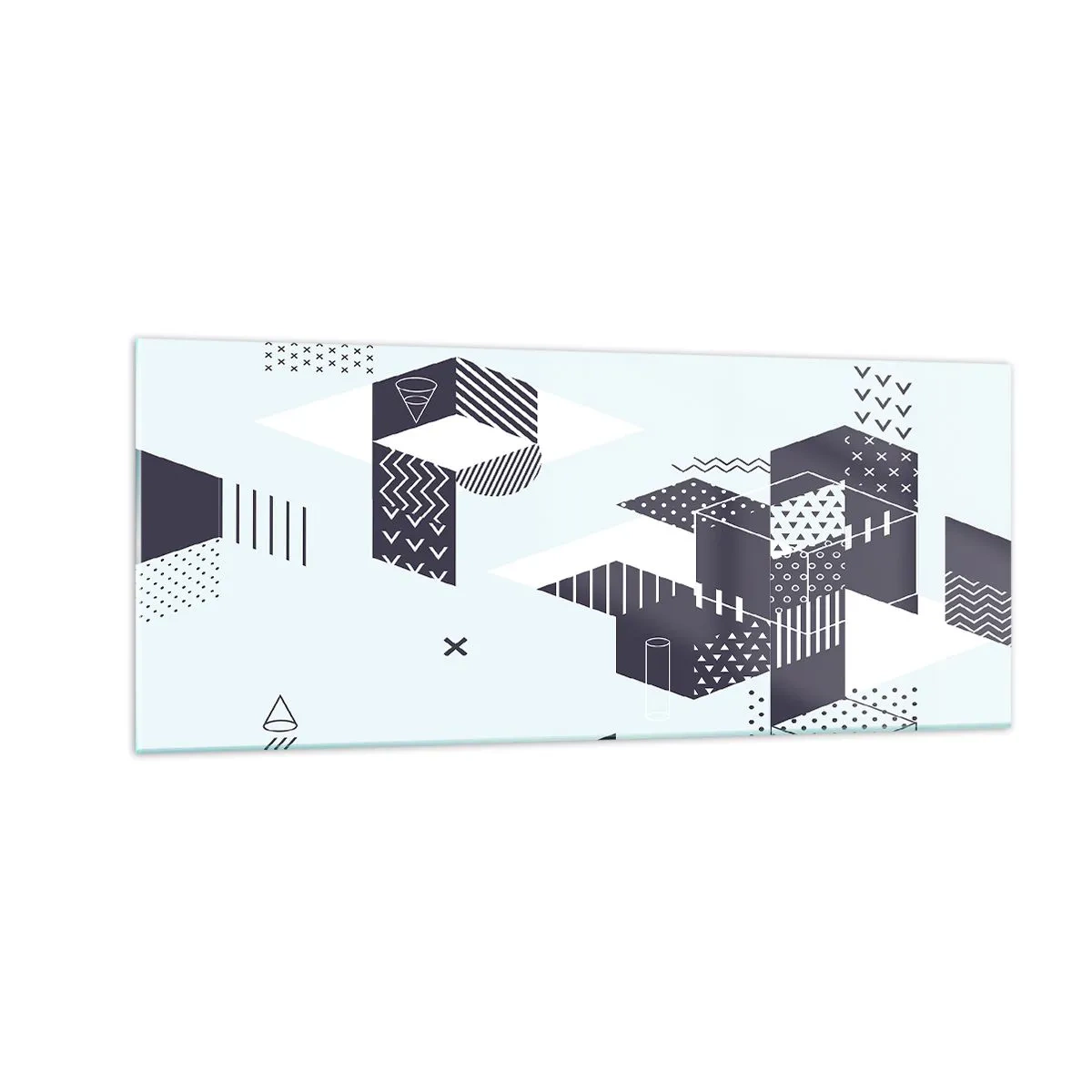 Quadro su vetro - La matematica nell'anima - 100x40 cm