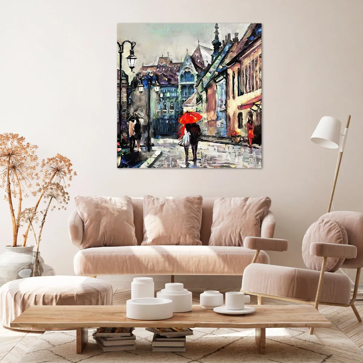 Quadro su tela - Stampe su Tela - Pioggia per due - 70x70 cm