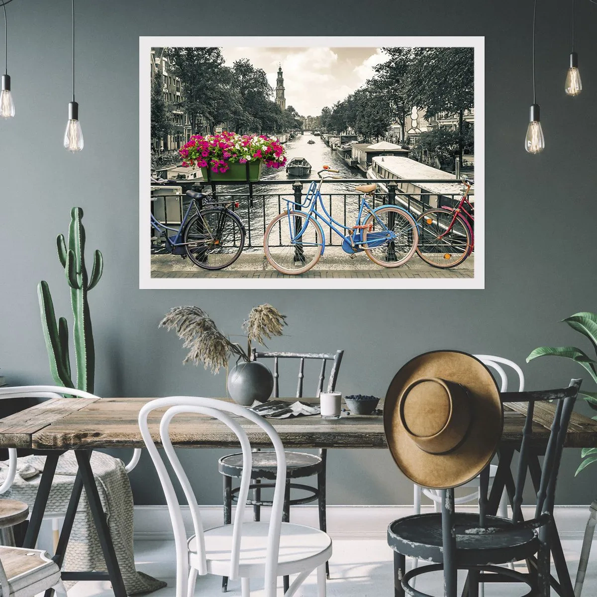 Poster - I colori delle strade di Amsterdam - 40x30 cm