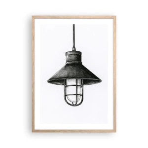 Poster in cornice rovere chiaro - Come tanti anni fa... - 50x70 cm