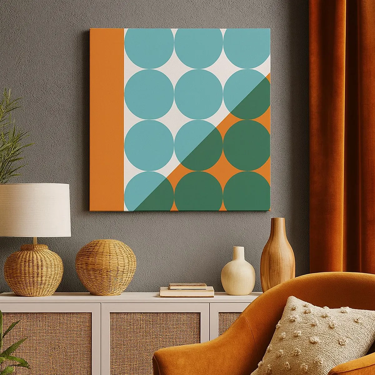 Quadro su tela - Stampe su Tela - In alto obliquo - 30x30 cm