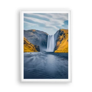 Poster in cornice bianca - Durata eterna, movimento eterno - 70x100 cm