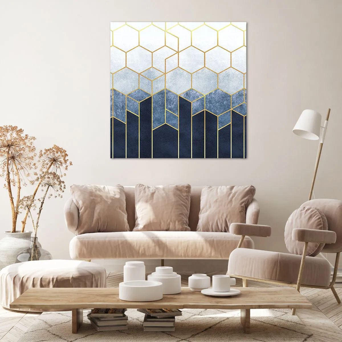 Quadro su tela - Stampe su Tela - Composizione a ritmo sincopato - 40x40 cm