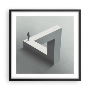 Poster in cornice nera - Eppure è possibile - 50x50 cm