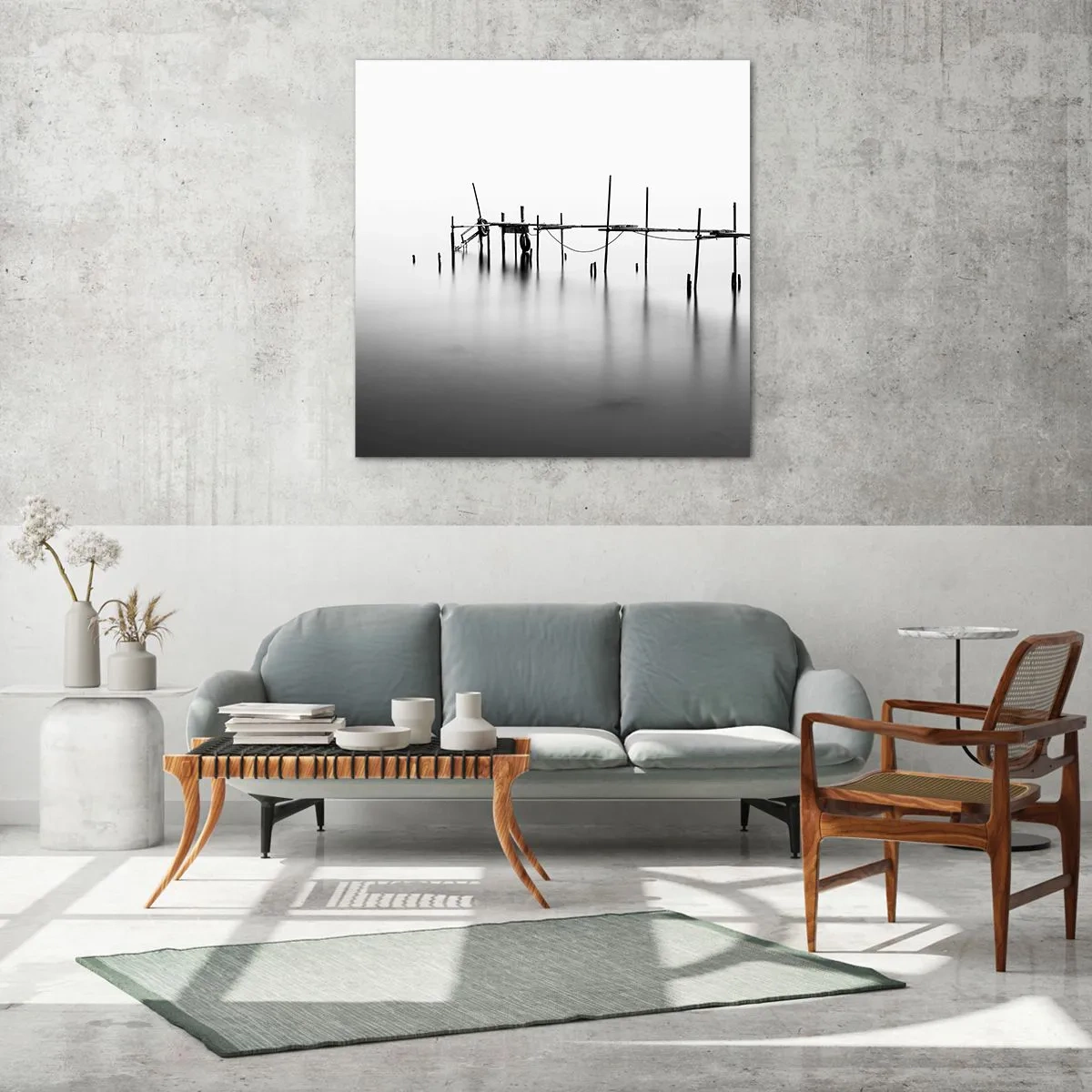 Quadro su vetro - E se la luce non c'è? - 40x40 cm