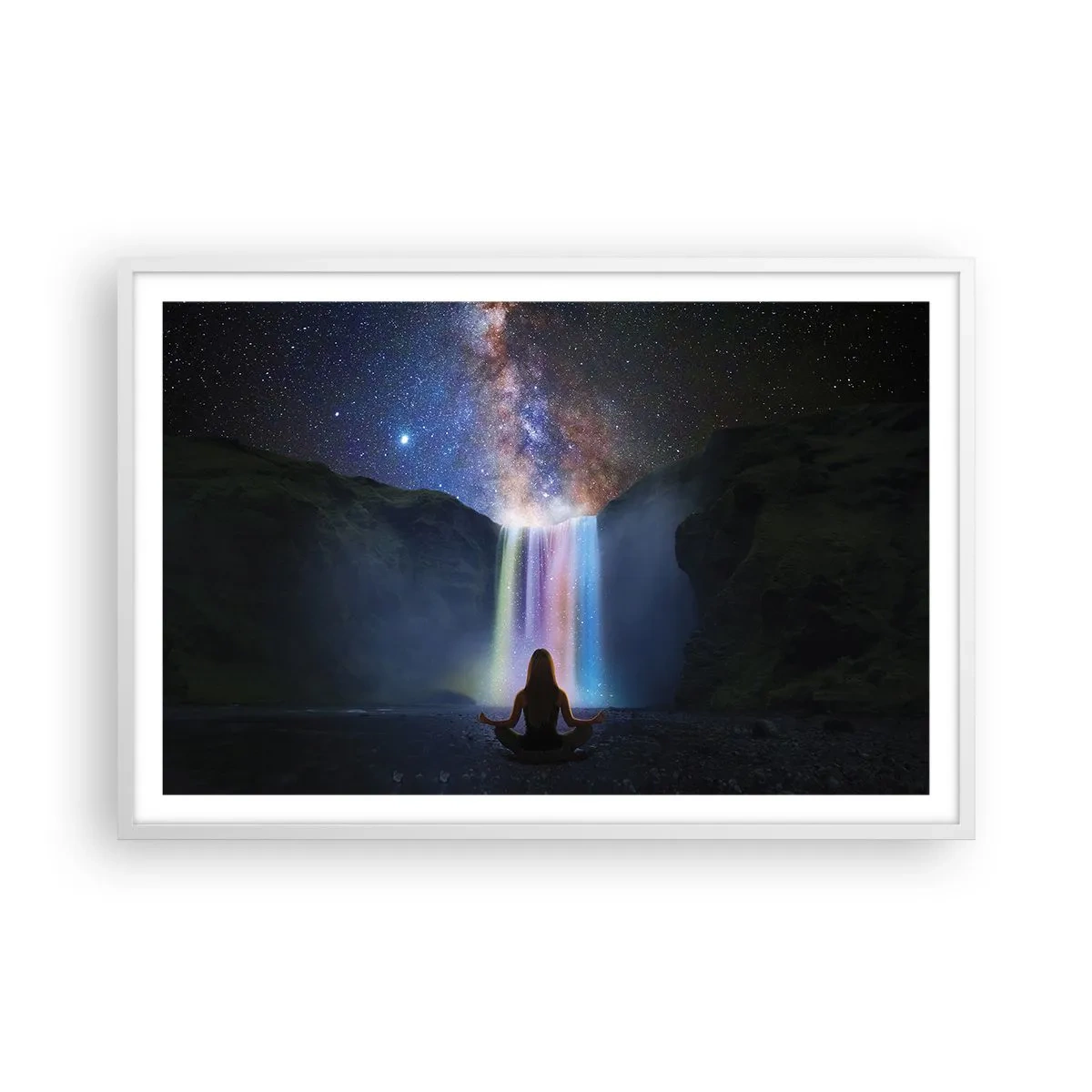 Poster in cornice bianca - Armonia assoluta - 91x61 cm