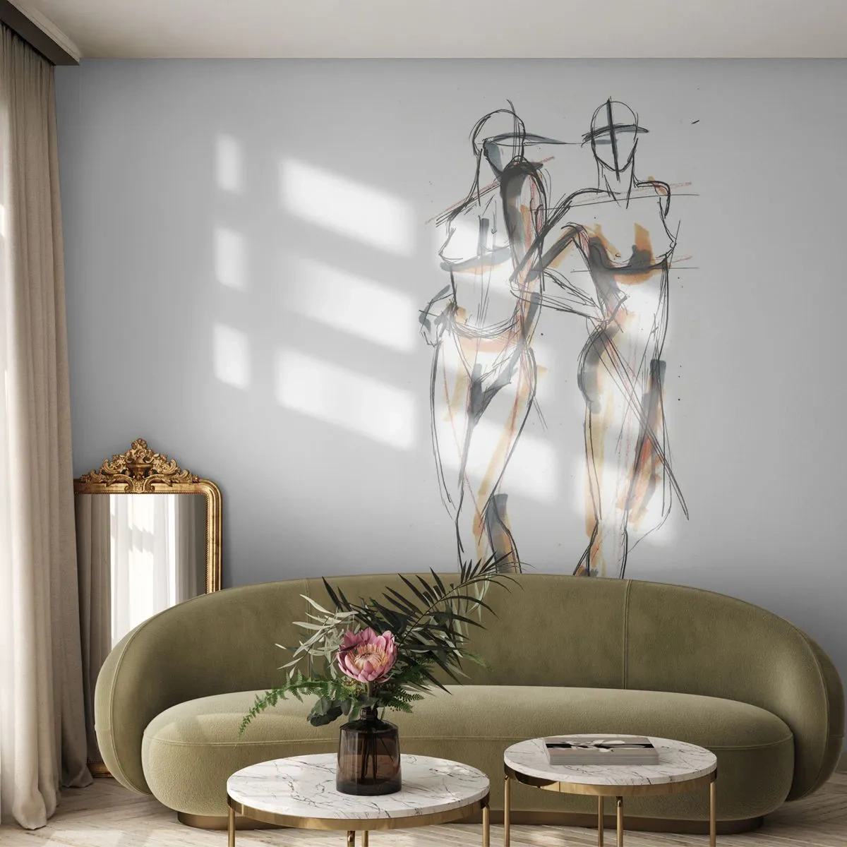 Fotomurali Autoadesivo Deluxe Sticker - Studio di armonia - Grafica, Moda, Arte Moderna - 350x256 cm