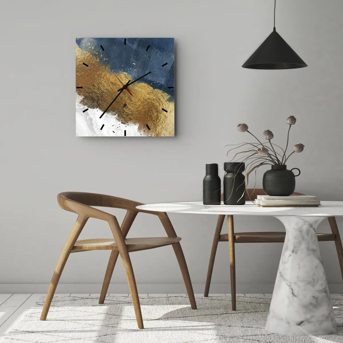 Orologio da parete - Orologio in Vetro - I colori dell'estate - 30x30 cm