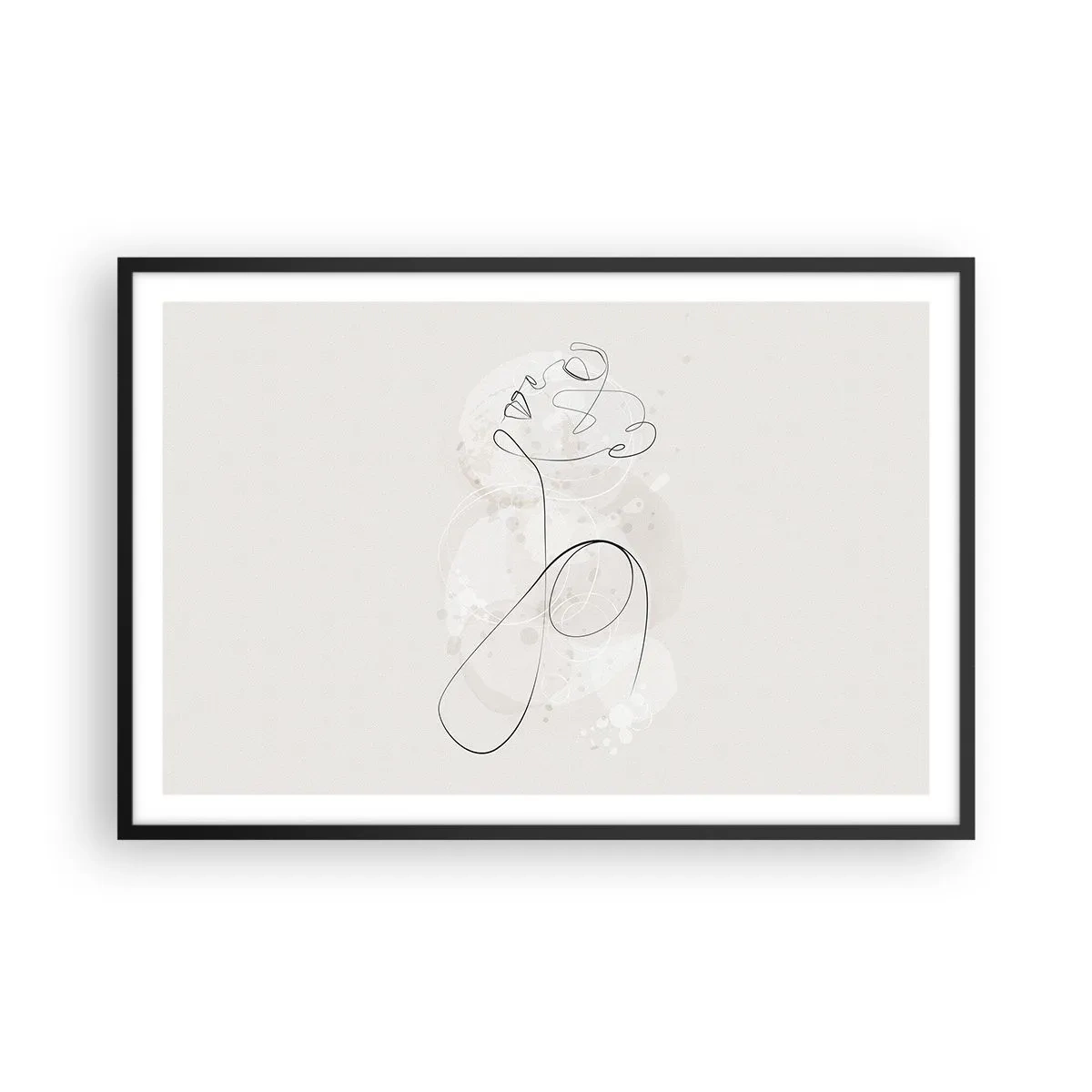 Poster in cornice nera - La spirale della bellezza - 91x61 cm