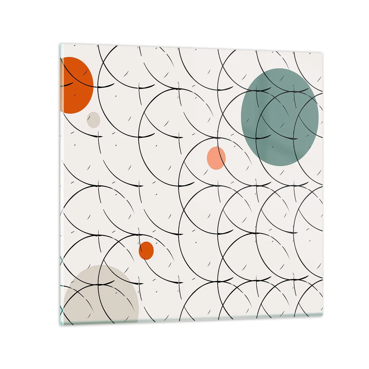 Quadro su vetro - Nello spirito della pop-art - 40x40 cm