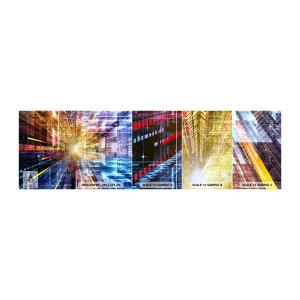 Campione di Fotomurale Adesivo Deluxe Sticker - Corridoio di luce - Astrazione, Grafica, 3D - 100x30 cm