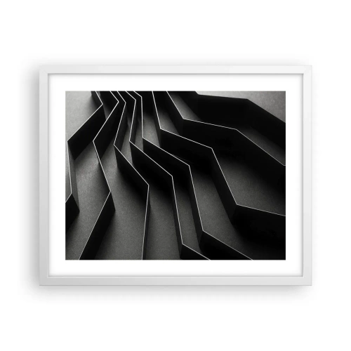 Poster in cornice bianca - Ordine tridimensionale - 50x40 cm