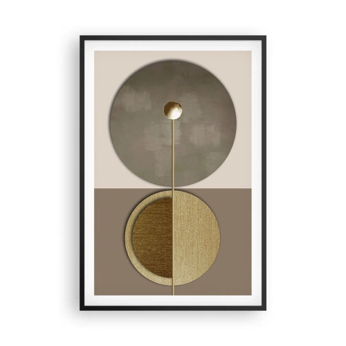 Poster in cornice nera - Equilibrio perfetto - 61x91 cm