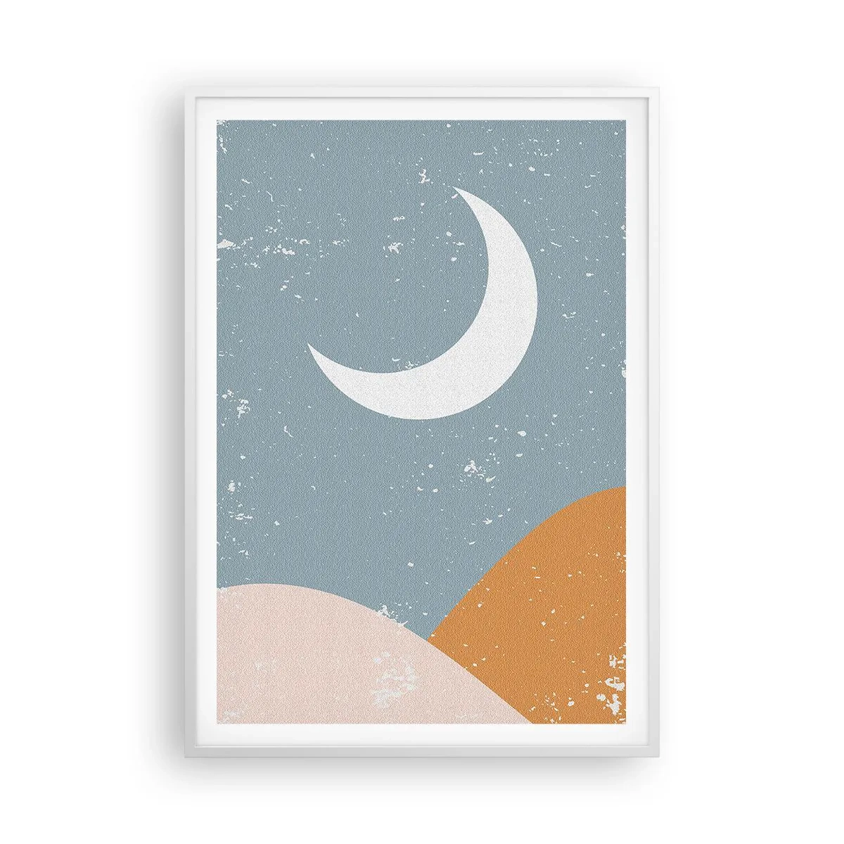 Poster in cornice bianca - Il miracolo di molte notti - 70x100 cm