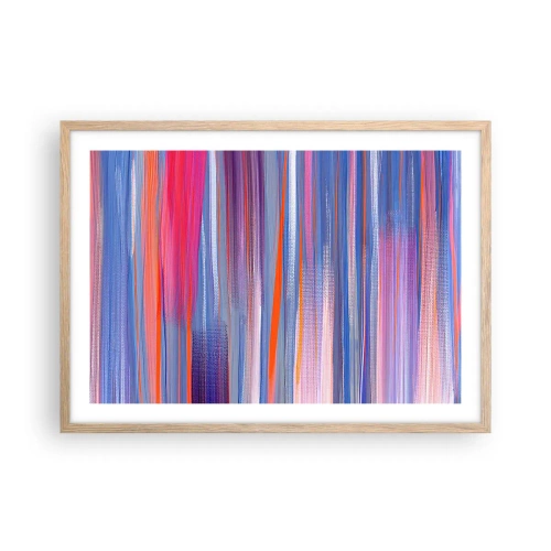 Poster in cornice rovere chiaro - Ascensione arcobaleno - 70x50 cm