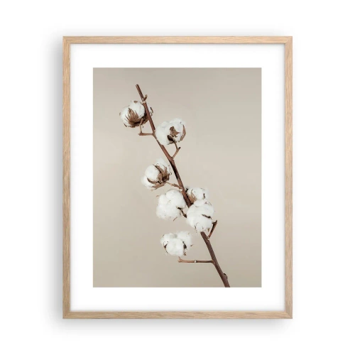 Poster in cornice rovere chiaro - Alla fonte della morbidezza - 40x50 cm