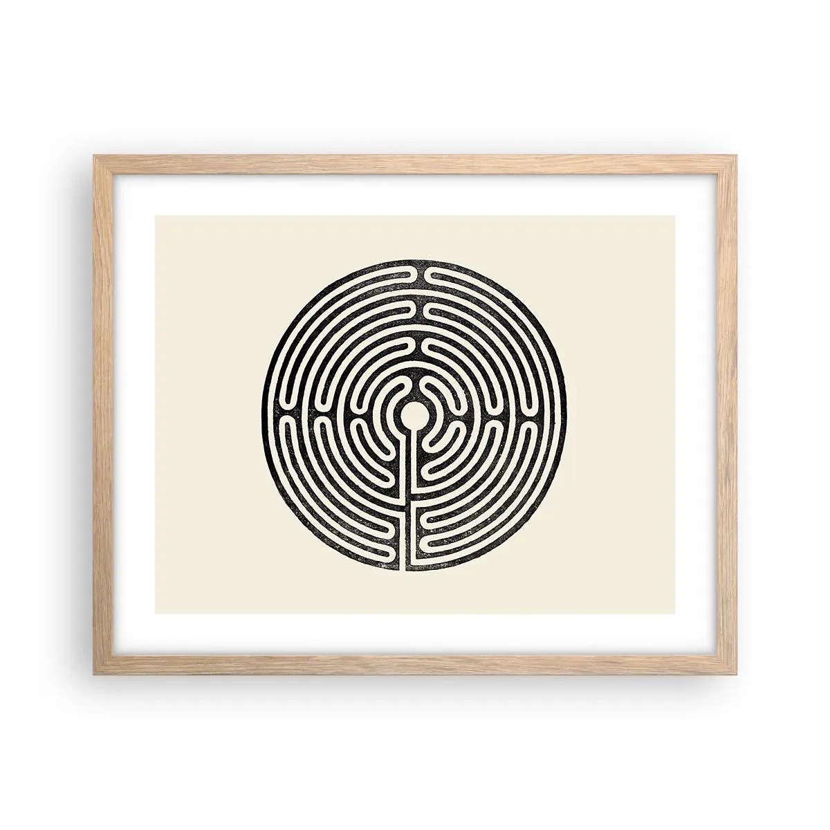 Poster in cornice rovere chiaro - Ordine misterioso - 50x40 cm