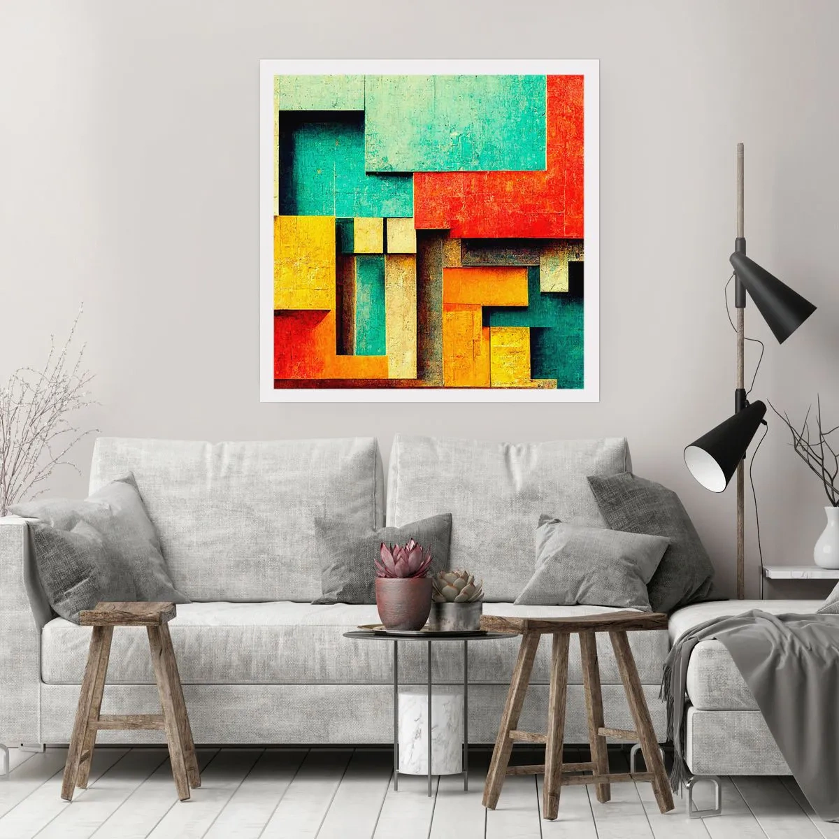 Poster - Il festival degli angoli retti - 40x40 cm