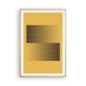 Poster in cornice rovere chiaro - La quadratura degli opposti - 61x91 cm