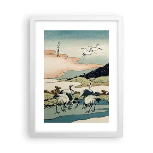 Poster in cornice bianca - Nello spirito giapponese - 30x40 cm