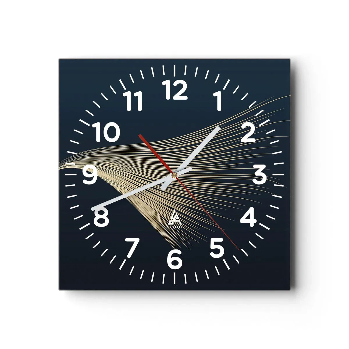 Orologio da parete - Orologio in Vetro - Come un capello d'angelo - 30x30 cm