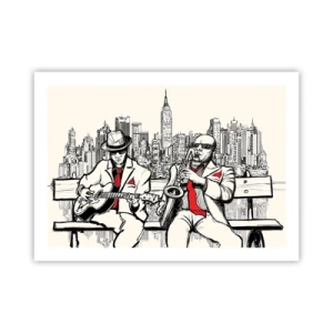 Poster - Improvvisare a New York - 70x50 cm