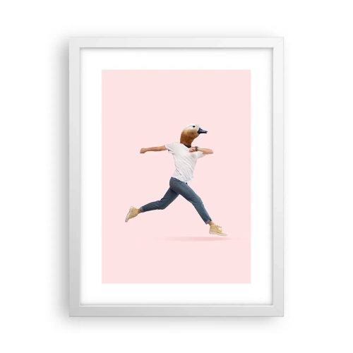 Poster in cornice bianca - Un pizzico di assurdo - 30x40 cm