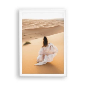 Poster in cornice bianca - Fuga verso la libertà - 70x100 cm