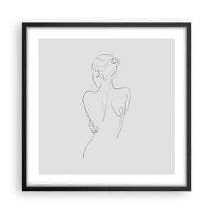 Poster in cornice nera - La musica del corpo - 50x50 cm