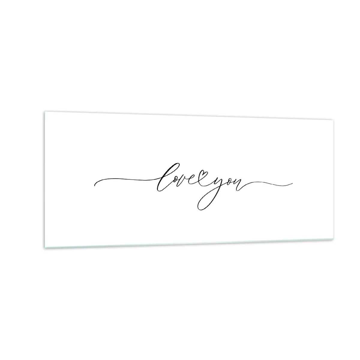 Quadro su vetro - Bianco e nero - 100x40 cm