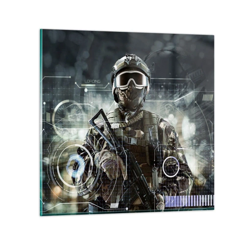 Quadro su vetro - Potenza al quadrato - 60x60 cm